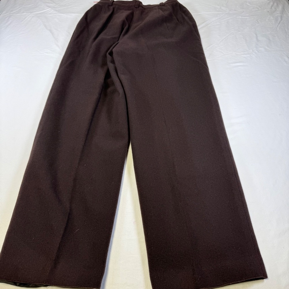 Lot 2 NWOT Vintage Savannah Wool Blend Pants Womens 10 Lined Academia Brown Gray - Picture 4 of 9